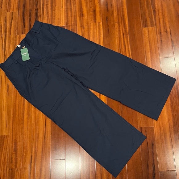 HALARA Pants - New NWT Halara Navy Blue Pants Wide Leg Casual Elastic Pull On Size Regular‎ XL